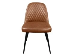 Lot De 2 Chaises JOPLIN - Simili & Métal - Marron -Deco.fr Soldes Boutique chaise 319341