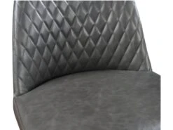 Lot De 2 Chaises JOPLIN - Simili & Métal - Anthracite -Deco.fr Soldes Boutique chaise 319353