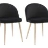 Lot De 2 Chaises LILLY - Velours - Noir 23 Lot De 2 Chaises LILLY - Velours - Noir -Deco.fr Soldes Boutique chaise 323027