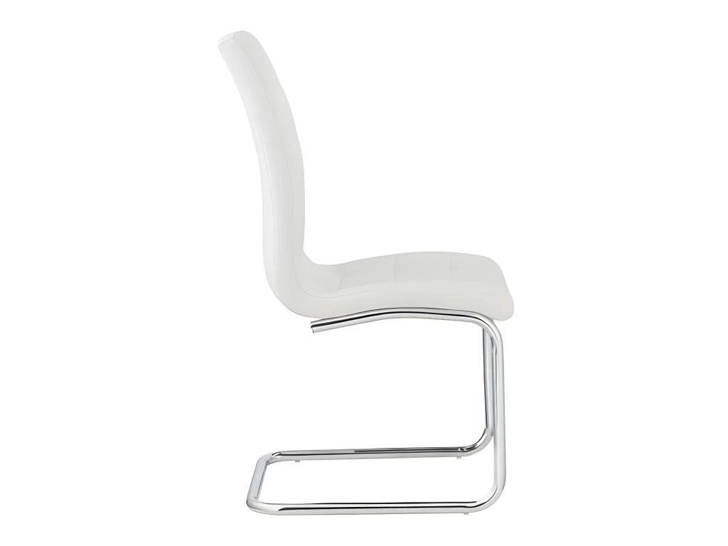 Lot De 6 Chaises NADYA - Simili - Blanc 5 Lot De 6 Chaises NADYA - Simili - Blanc – Image 5