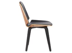 Lot De 6 Chaises SANTAREM - Simili - Noyer Et Noir 20 Lot De 6 Chaises SANTAREM - Simili - Noyer Et Noir -Deco.fr Soldes Boutique chaise 350479