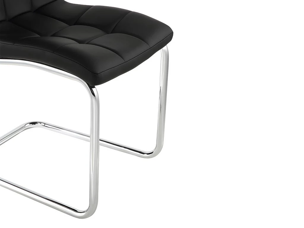 Lot De 6 Chaises NADYA - Simili - Noir 6 Lot De 6 Chaises NADYA - Simili - Noir – Image 6