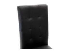 Lot De 2 Chaises VILLOSA - Simili Noir & Pieds En Bois Noir -Deco.fr Soldes Boutique chaise 385521