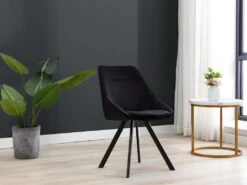 Lot De 2 Chaises VIENNA - Velours & Métal - Noir 11 Lot De 2 Chaises VIENNA - Velours & Métal - Noir -Deco.fr Soldes Boutique chaise 394635