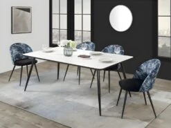 Lot De 2 Chaises PALMERA - Tissu Et Métal - Motif Palmier -Deco.fr Soldes Boutique chaise 398607