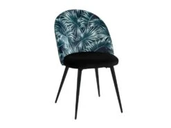 Lot De 2 Chaises PALMERA - Tissu Et Métal - Motif Palmier -Deco.fr Soldes Boutique chaise 398611