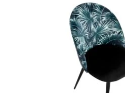 Lot De 2 Chaises PALMERA - Tissu Et Métal - Motif Palmier -Deco.fr Soldes Boutique chaise 398617