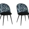 Lot De 2 Chaises PALMERA - Tissu Et Métal - Motif Palmier -Deco.fr Soldes Boutique chaise 398915