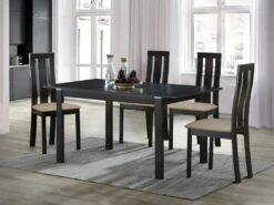 Lot De 4 Chaises DOMINGO - Hêtre Massif Wengé -Deco.fr Soldes Boutique chaise 399687