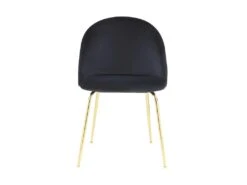 Lot De 6 Chaises - Velours Et Métal Doré - Noir - MELBOURNE 13 Lot De 6 Chaises - Velours Et Métal Doré - Noir - MELBOURNE -Deco.fr Soldes Boutique chaise 404275