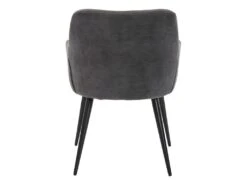 Lot De 6 Chaises - Avec Accoudoirs - Tissu Et Métal - Gris - HEKA 18 Lot De 6 Chaises - Avec Accoudoirs - Tissu Et Métal - Gris - HEKA -Deco.fr Soldes Boutique chaise 431215