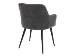 Lot De 6 Chaises - Avec Accoudoirs - Tissu Et Métal - Gris - HEKA 17 Lot De 6 Chaises - Avec Accoudoirs - Tissu Et Métal - Gris - HEKA -Deco.fr Soldes Boutique chaise 431223