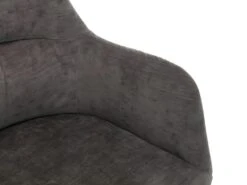 Lot De 6 Chaises - Avec Accoudoirs - Tissu Et Métal - Gris - HEKA 20 Lot De 6 Chaises - Avec Accoudoirs - Tissu Et Métal - Gris - HEKA -Deco.fr Soldes Boutique chaise 431229
