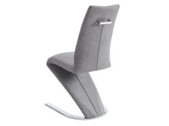 Lot De 2 Chaises ENIO - Tissu Et Métal - Gris -Deco.fr Soldes Boutique chaise 438565