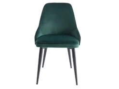 Lot De 2 Chaises - Velours Et Métal - Vert - EZRA -Deco.fr Soldes Boutique chaise 439817