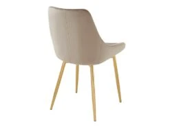 Lot De 2 Chaises MASURIE - Velours Et Métal Doré - Taupe -Deco.fr Soldes Boutique chaise 447159