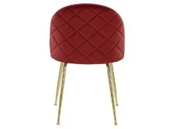 Lot De 2 Chaises - Velours Et Métal Doré - Terracotta - MELBOURNE 14 Lot De 2 Chaises - Velours Et Métal Doré - Terracotta - MELBOURNE -Deco.fr Soldes Boutique chaise 452383