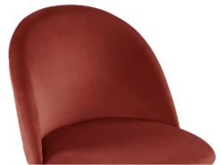 Lot De 6 Chaises - Velours Et Métal Doré - Terracotta - MELBOURNE -Deco.fr Soldes Boutique chaise 452419