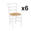 Lot De 6 Chaises PAYSANNE - Hêtre Massif Teinté Blanc, Paille De Riz 21 Lot De 6 Chaises PAYSANNE - Hêtre Massif Teinté Blanc, Paille De Riz -Deco.fr Soldes Boutique chaise 452603