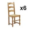 Lot De 6 Chaises SEGUIN - Hêtre Massif & Assise En Paille De Seigle 9 Lot De 6 Chaises SEGUIN - Hêtre Massif & Assise En Paille De Seigle -Deco.fr Soldes Boutique chaise 452605