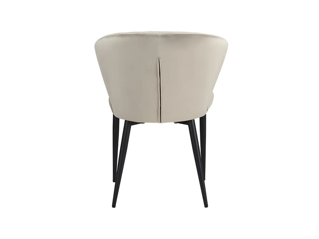 Lot De 2 Chaises CRUSTI - Velours Et Métal - Beige 6 Lot De 2 Chaises CRUSTI - Velours Et Métal - Beige – Image 6