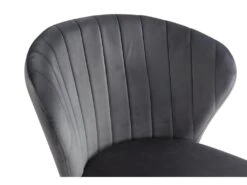 Lot De 6 Chaises CRUSTI - Velours Et Métal - Gris -Deco.fr Soldes Boutique chaise 453621