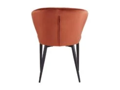 Lot De 2 Chaises CRUSTI - Velours Et Métal - Terracotta -Deco.fr Soldes Boutique chaise 480483