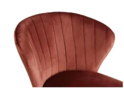 Lot De 6 Chaises CRUSTI - Velours Et Métal - Terracotta -Deco.fr Soldes Boutique chaise 480499