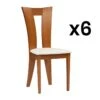 Lot De 6 Chaises TIFFANY - HĂȘtre Massif - Coloris : ChĂȘne Et Blanc 11 Lot De 6 Chaises TIFFANY - HĂȘtre Massif - Coloris : ChĂȘne Et Blanc -Deco.fr Soldes Boutique chaise 491769