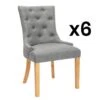 Lot De 6 Chaises JOLIA - Tissu Et Pieds Bois - Gris 14 Lot De 6 Chaises JOLIA - Tissu Et Pieds Bois - Gris -Deco.fr Soldes Boutique chaise 491793