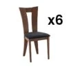 Lot De 6 Chaises TIFFANY - Hêtre Massif - Coloris : Noyer Et Expresso 10 Lot De 6 Chaises TIFFANY - Hêtre Massif - Coloris : Noyer Et Expresso -Deco.fr Soldes Boutique chaise 491839