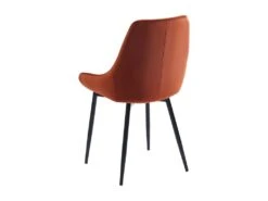 Lot De 6 Chaises - Velours Et Métal Noir - Terracotta - MASURIE -Deco.fr Soldes Boutique chaise 497733