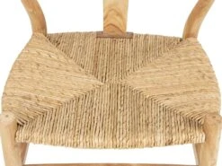 Lot De 2 Chaises En Teck Et Paille - Coloris : Naturel - POGIANA -Deco.fr Soldes Boutique chaise 5564535