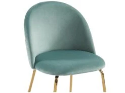 Lot De 6 Chaises - Velours Et Métal Doré - Vert Sauge - MELBOURNE -Deco.fr Soldes Boutique chaise 6603051