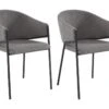 Lot De 2 Chaises Avec Accoudoirs En Tissu Et Métal - Gris - ORDIDA De Pascal MORABITO 10 Lot De 2 Chaises Avec Accoudoirs En Tissu Et Métal - Gris - ORDIDA De Pascal MORABITO -Deco.fr Soldes Boutique chaise 6945185