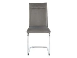 Lot De 2 Chaises En Velours Et Métal Chromé - Gris - OMANIANE -Deco.fr Soldes Boutique chaise 6950927