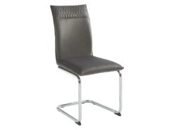 Lot De 2 Chaises En Velours Et Métal Chromé - Gris - OMANIANE -Deco.fr Soldes Boutique chaise 6950939