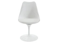 Lot De 2 Chaises En Polypropylène, Tissu Et Métal - Blanc - XAFY -Deco.fr Soldes Boutique chaise 8121109