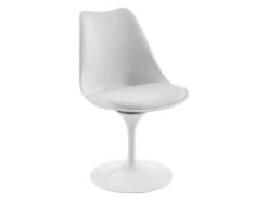 Lot De 6 Chaises En Polypropylène, Tissu Et Métal - Blanc - XAFY 9 Lot De 6 Chaises En Polypropylène, Tissu Et Métal - Blanc - XAFY -Deco.fr Soldes Boutique chaise 8122531