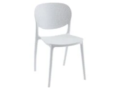 Lot De 2 Chaises Empilables En Polypropylène - Blanc - CARETANE -Deco.fr Soldes Boutique chaise 8123019