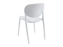 Lot De 2 Chaises Empilables En Polypropylène - Blanc - CARETANE -Deco.fr Soldes Boutique chaise 8123021