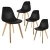MELYA - Lot De 4 Chaises Scandinaves Noires 13 MELYA - Lot De 4 Chaises Scandinaves Noires -Deco.fr Soldes Boutique chaise 8935775