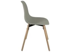 KAYELLES Lot De 4 Chaises Scandinaves De Cuisine Pieds Bois OVA (Gris) -Deco.fr Soldes Boutique chaise 8936019