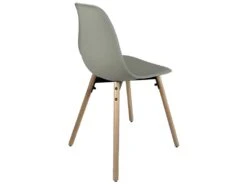 KAYELLES Lot De 4 Chaises Scandinaves De Cuisine Pieds Bois OVA (Gris) -Deco.fr Soldes Boutique chaise 8936021