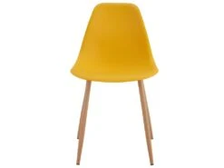 ESTER - Chaise Scandinave Curry Pieds Métal Bois (X4) -Deco.fr Soldes Boutique chaise 8936543