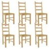 ORTA - Lot De 6 Chaises Naturelles Et Assises En Paille -Deco.fr Soldes Boutique chaise 8938619