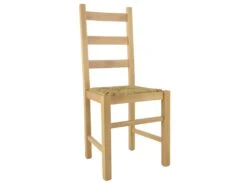 ORTA - Lot De 2 Chaises Naturelles Et Assises En Paille -Deco.fr Soldes Boutique chaise 8938687