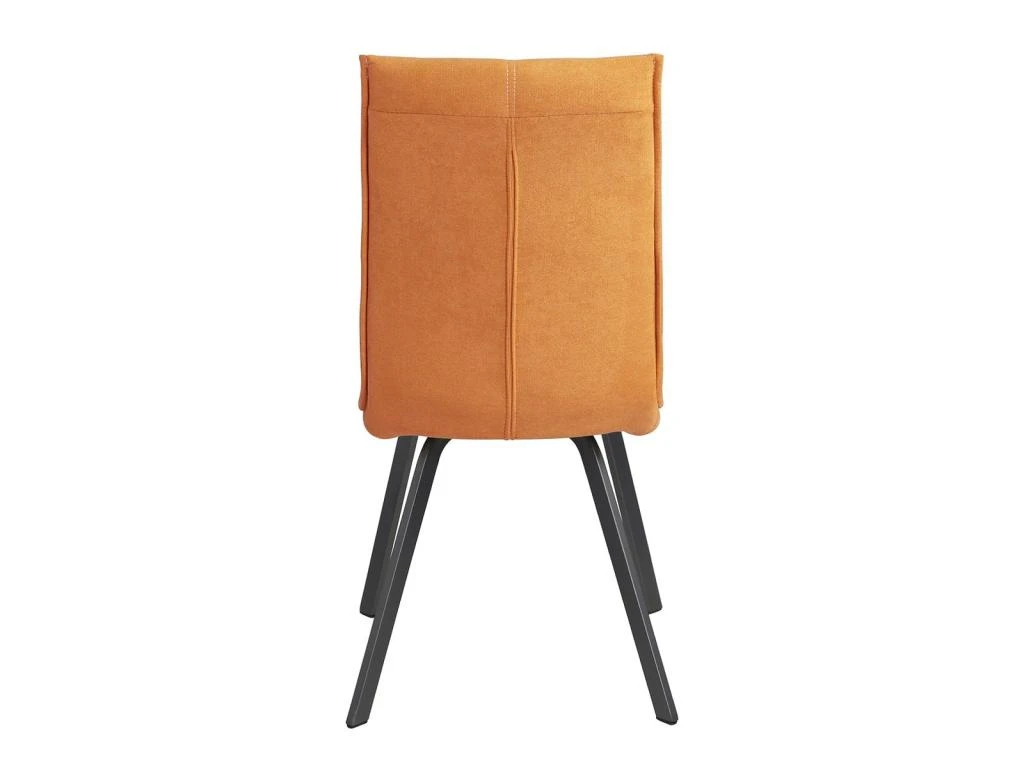 BISPO - Lot De 6 Chaises Tissu Coloris Orange 4 BISPO - Lot De 6 Chaises Tissu Coloris Orange – Image 4