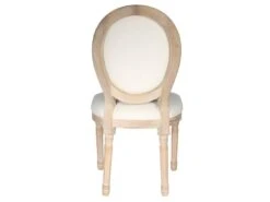 MELINDA - Lot De 4 Chaises Baroques Tissu Beige -Deco.fr Soldes Boutique chaise 8939789