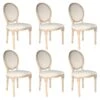 MELINDA - Lot De 6 Chaises Baroques Avec Dossier Canné -Deco.fr Soldes Boutique chaise 8939801